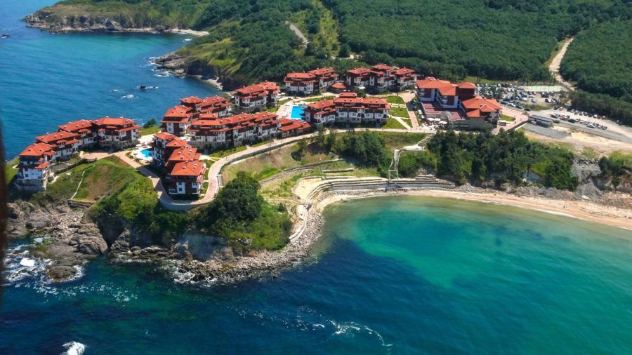 Aerial View Arkutino Region Resort Dyuni Burgas Region Bulgaria